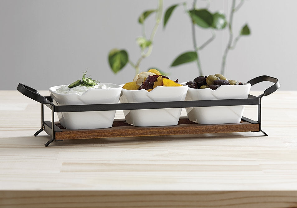 4-teilig Servier-Set