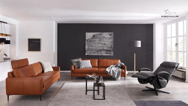 W.Schillig Sofa in heller Wohnatmosphäre – ideal für die ganze Familie