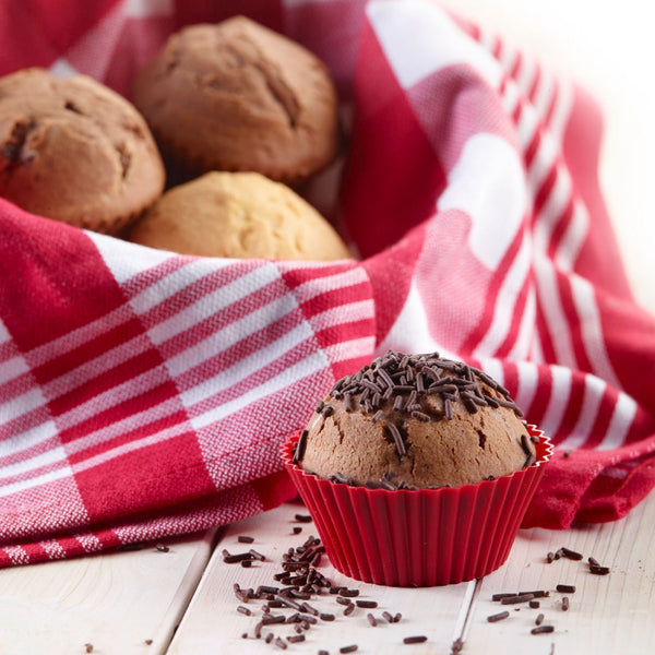 6 Silikon Muffinformen