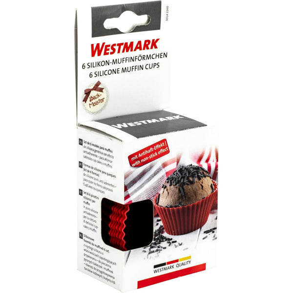 6 Silikon Muffinformen