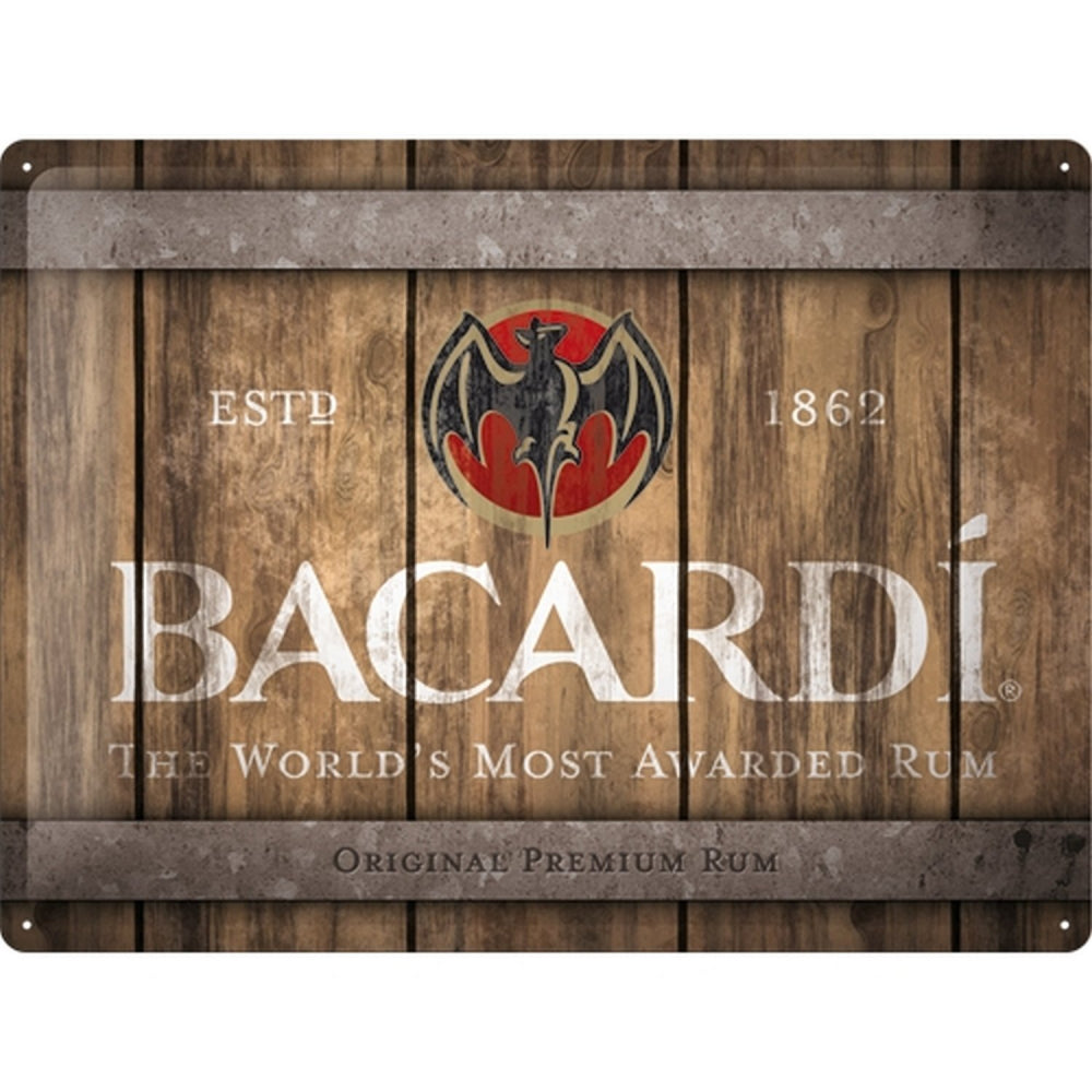 Blechschild "Bacardi"