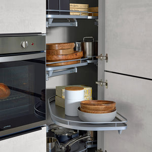 Interliving U-Küche in Betonoptik