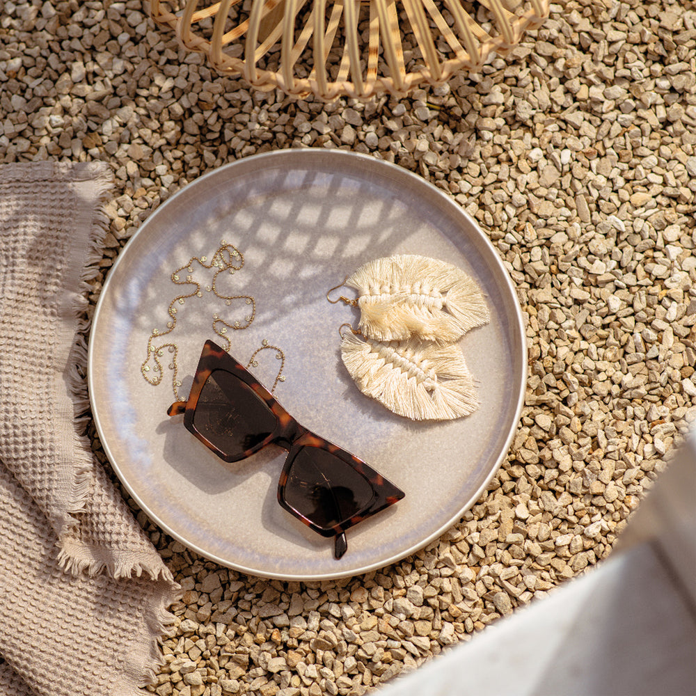 Speiseteller "Perlemor Sand"