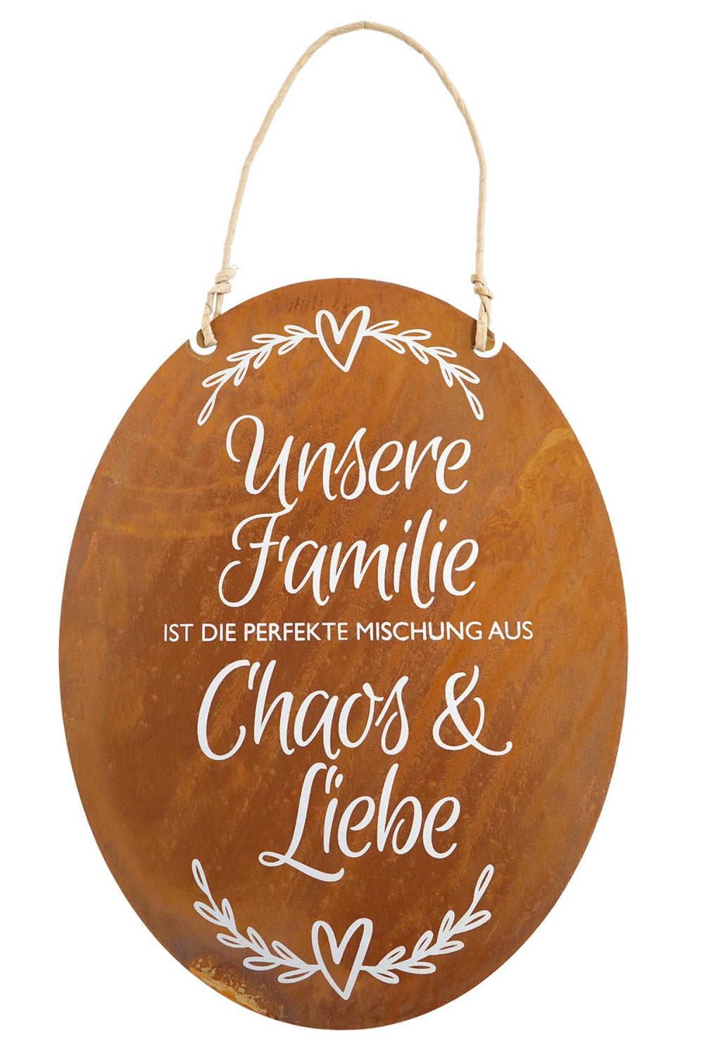 Tafel "Chaos uns Liebe"