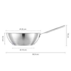 Wok 28cm  "All Steel"