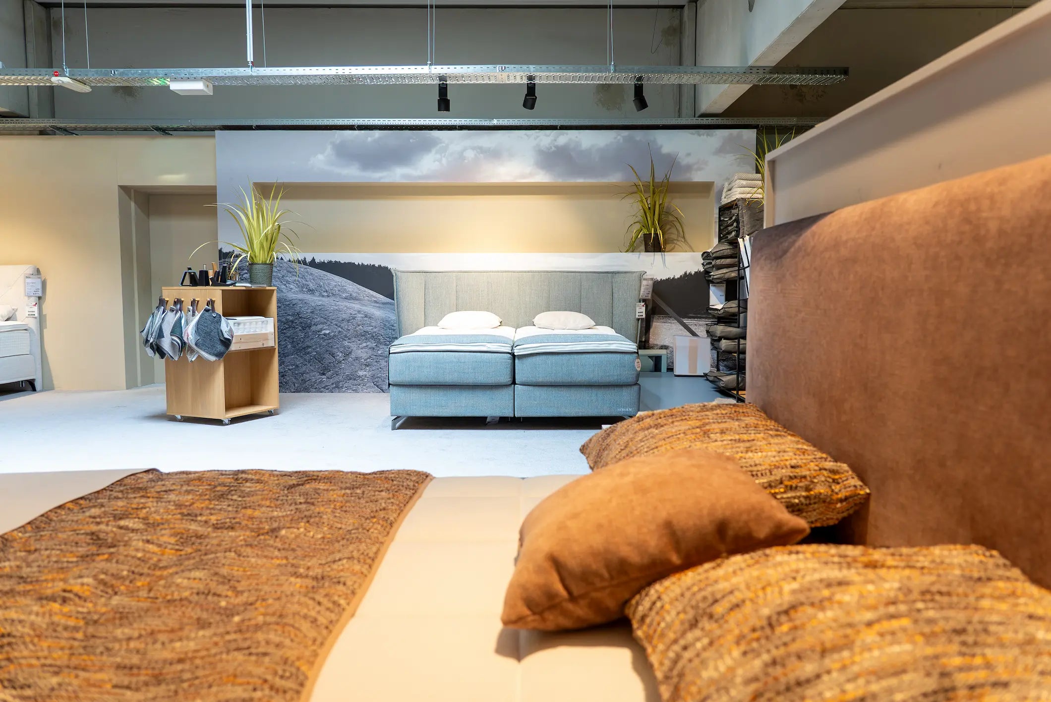 Boxspringbett-Ausstellung im Schlafzimmerstudio Cham
