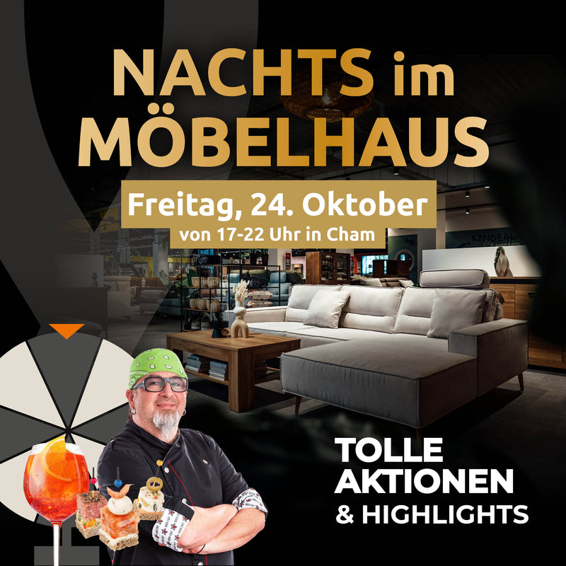 Nachts im Möbelhaus in Cham