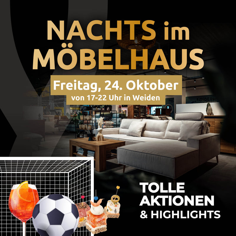 Nachts im Möbelhaus in Weiden