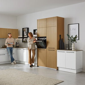 Interliving große L-Küche in Weiss