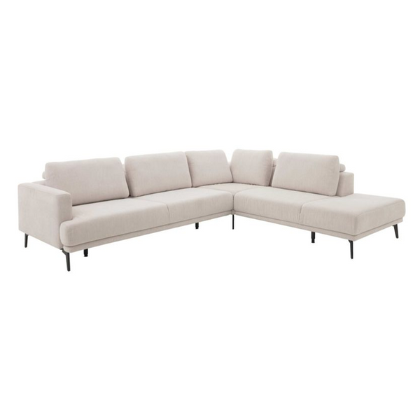 Seitenansicht des Interliving Serie 4450 Ecksofas mit niedrigen Rückenlehnen