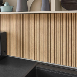 Nobilia U-Küche in Beige Rückwand