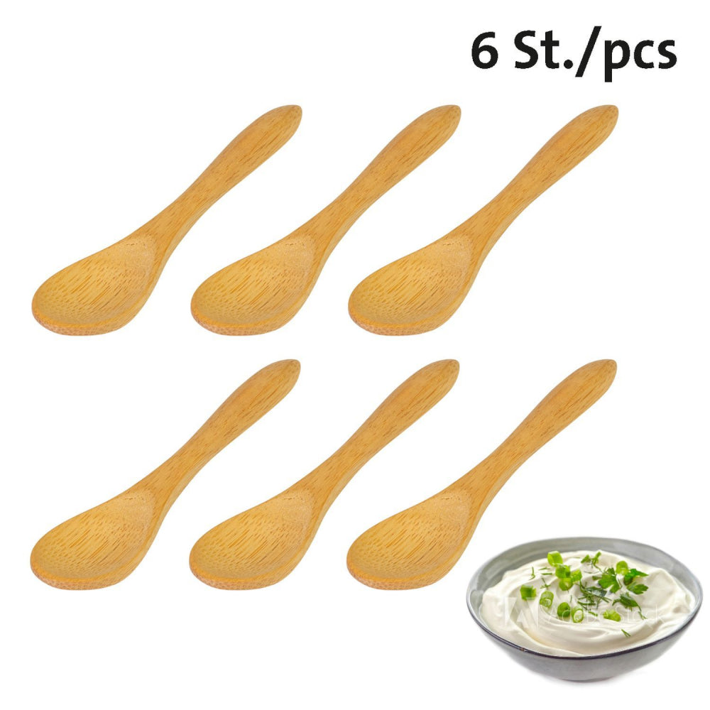 6 Bambus-Löffel "Tapas"