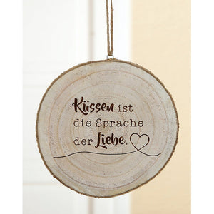 Holzhänger "Küssen"