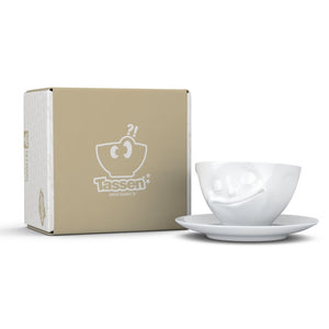 Kaffee-Tasse "glücklich"