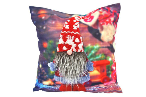 Kissenhülle "Wichtel mit Bart"