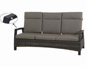 Lounge 3er Sofa verstellbar