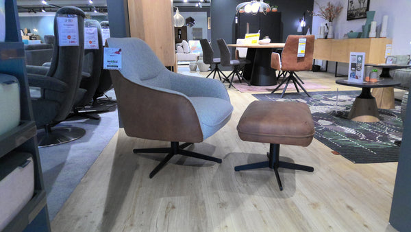 Sessel mit Hocker "Oviedo"