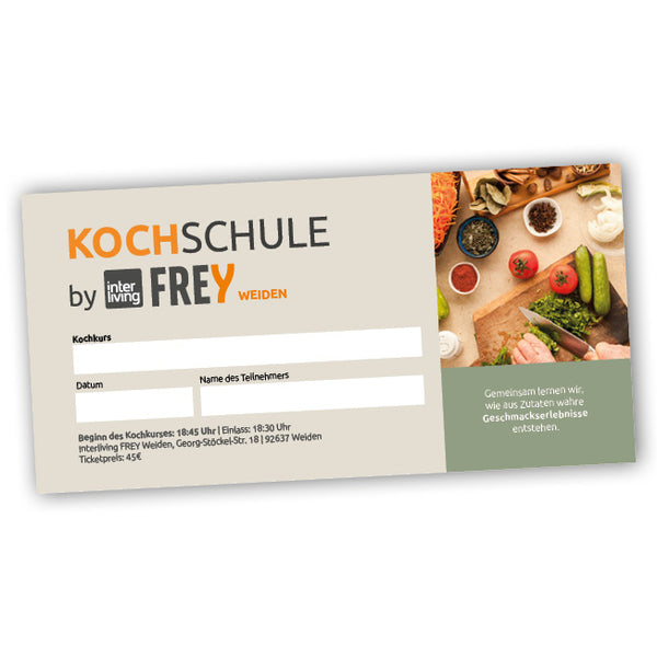 Ticket - Kochschule in Weiden