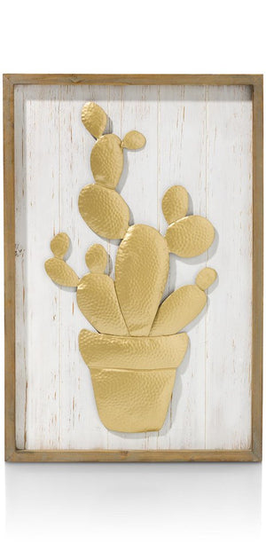 Wand Dekoration Cactus - 60 X 40 Cm