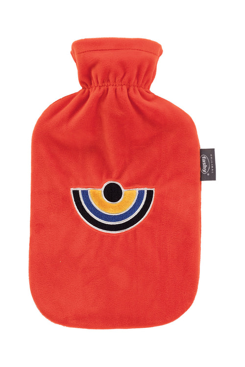 Wärmflasche mit Flauschbezug