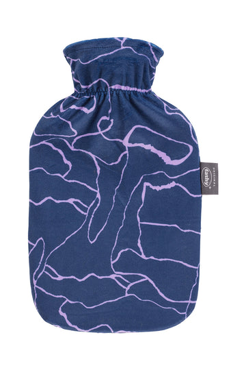 Wärmflasche mit Flauschbezug