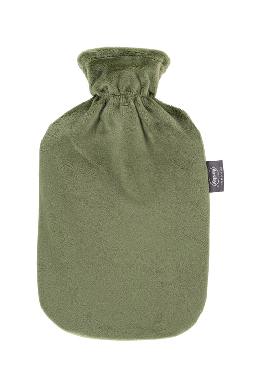 Wärmflasche mit Flauschbezug