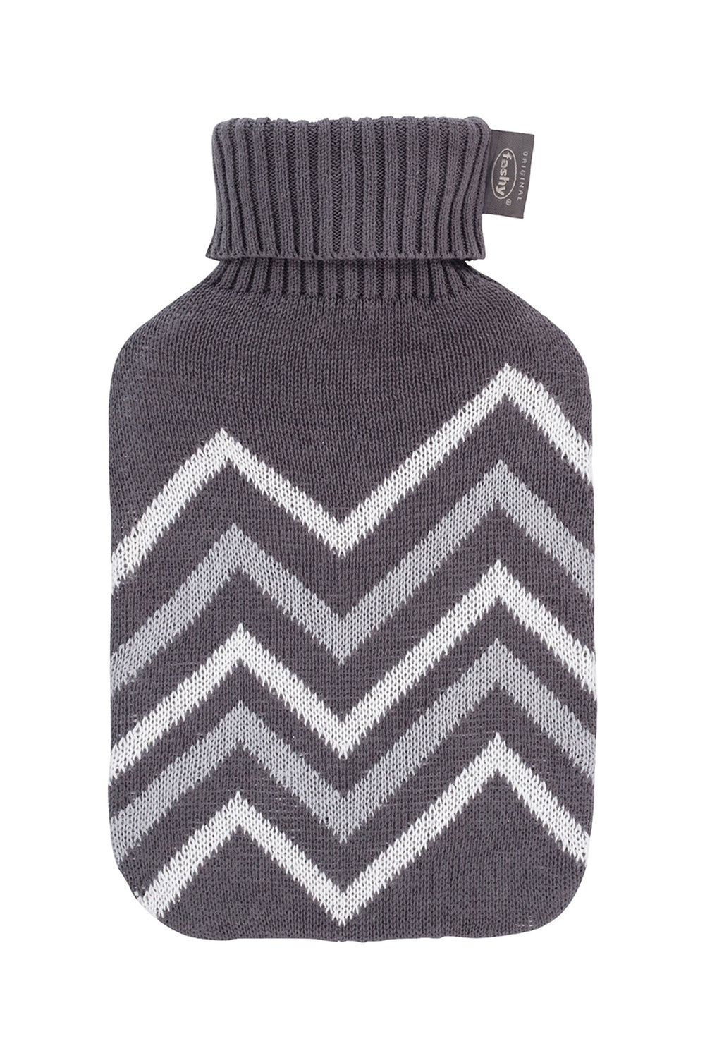 Wärmflasche mit Strickbezug