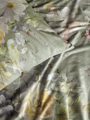 ZOBEL 8596 Renforcé Bettwäsche 2-teilig, grün floral