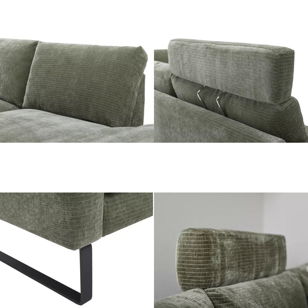 Roomio No. 4105 Eckkombination in olive
