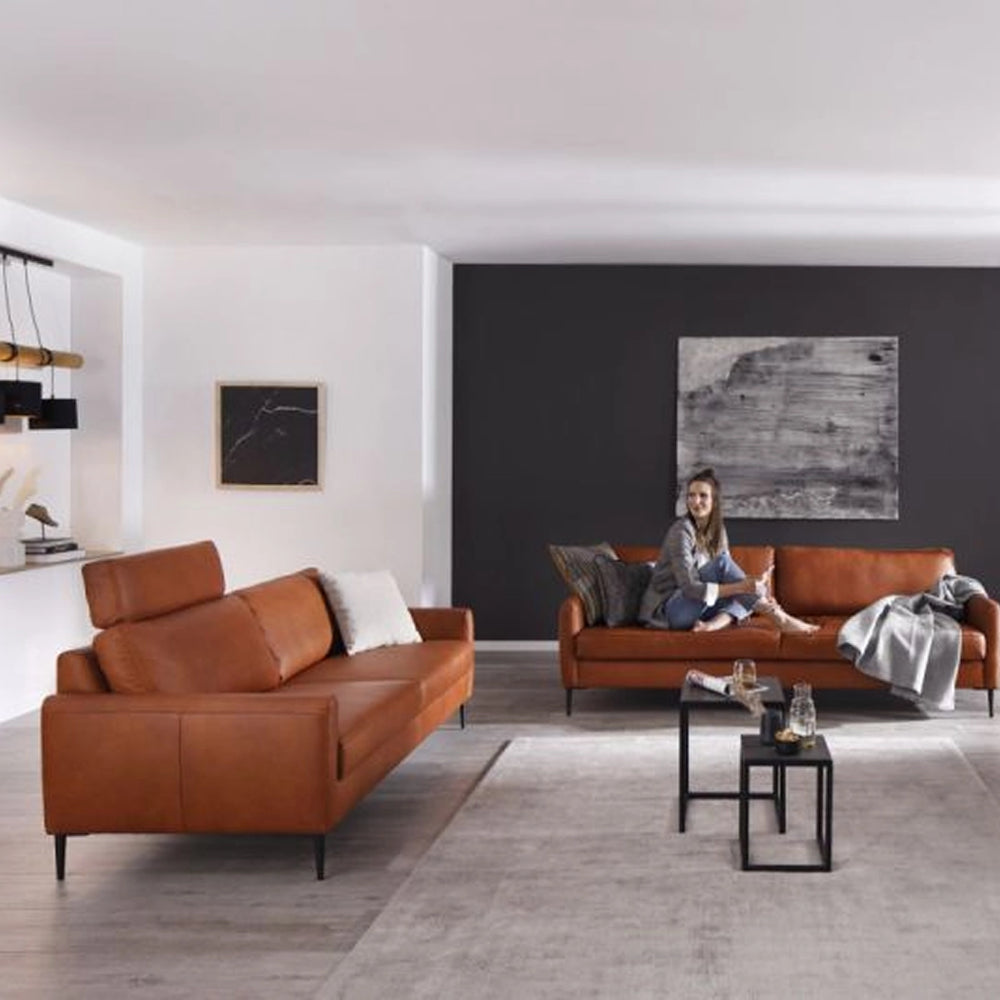 W.Schillig Polstergarnitur "aleXx" in cognac